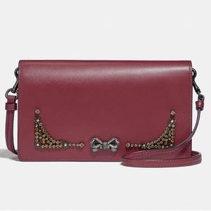 COACH Selena Gomez Crossbody Clutch Crystal Wallet